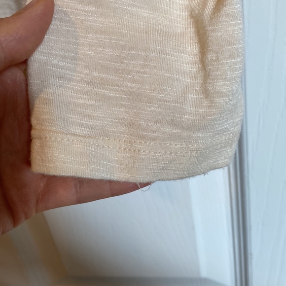 Anthropologie Dolan Cream Colored Faux Wrap Style Top Size M - Picture 5 of 5